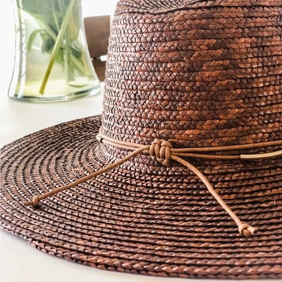 NEW Gigi Pip Isla Straw Fedora Hat. The perfect accessory for your next getaway! - Picture 3 of 7